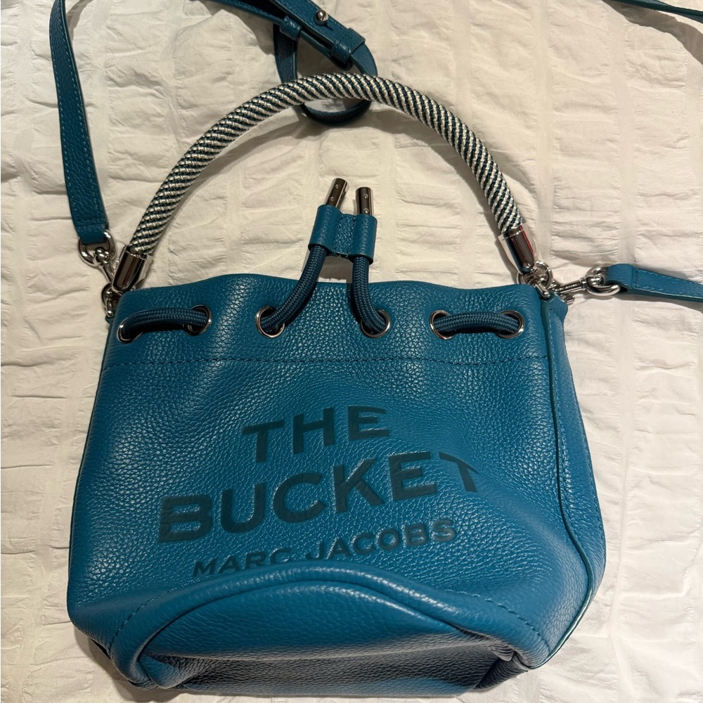 Marc Jacobs Teal Bucket Shoulder Bag